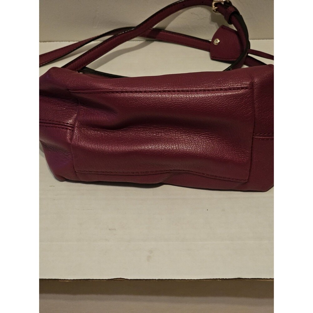 Kate Spade NY Keanette Anna Court Leather Crossbody Bag Shoulder Bag Red Plum - Picture 10 of 12